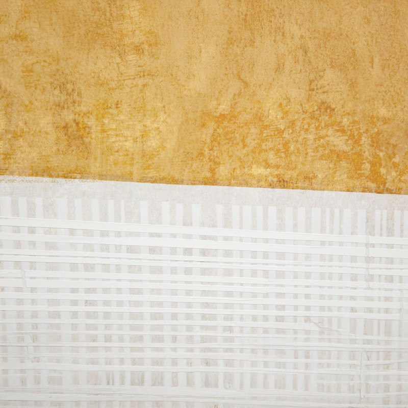 DUE MONDI ΠΙΝΑΚΑΣ ΔΙΑΚΟΣΜΗΤΙΚΟΣ ΜΕ ΚΟΡΝΙΖΑ 90x120x4cm ΚΑΜΒΑΣ ΜΠΕΖ ΜΟΥΣΤΑΡΔΙ ΞΥΛΟ ΜΑΥΡΟ