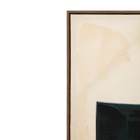 VISUELLE ΠΙΝΑΚΑΣ ΔΙΑΚΟΣΜΗΤΙΚΟΣ ΜΕ ΚΟΡΝΙΖΑ 90x120x4cm ΚΑΜΒΑΣ ΜΠΕΖ ΜΑΥΡΟ ΞΥΛΟ ΦΥΣΙΚΟ