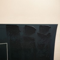 VISUELLE ΠΙΝΑΚΑΣ ΔΙΑΚΟΣΜΗΤΙΚΟΣ ΜΕ ΚΟΡΝΙΖΑ 90x120x4cm ΚΑΜΒΑΣ ΜΠΕΖ ΜΑΥΡΟ ΞΥΛΟ ΦΥΣΙΚΟ