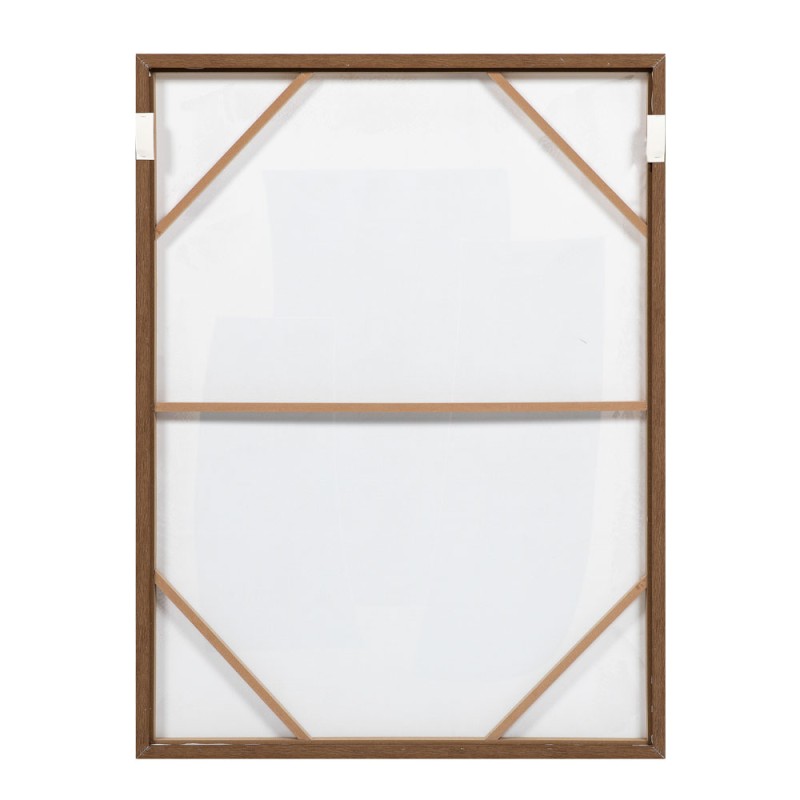 VISUELLE ΠΙΝΑΚΑΣ ΔΙΑΚΟΣΜΗΤΙΚΟΣ ΜΕ ΚΟΡΝΙΖΑ 90x120x4cm ΚΑΜΒΑΣ ΜΠΕΖ ΜΑΥΡΟ ΞΥΛΟ ΦΥΣΙΚΟ