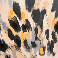 VOIX NOIRE ΠΙΝΑΚΑΣ ΔΙΑΚΟΣΜΗΤΙΚΟΣ ΜΕ ΚΟΡΝΙΖΑ 80x120x4cm ΚΑΜΒΑΣ ΠΟΛΥΧΡΩΜΟ ΞΥΛΟ ΦΥΣΙΚΟ