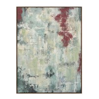 ASTRATTO ΠΙΝΑΚΑΣ ΔΙΑΚΟΣΜΗΤΙΚΟΣ ΜΕ ΚΟΡΝΙΖΑ 90x120x4cm ΚΑΜΒΑΣ ΠΟΛΥΧΡΩΜΟ ΞΥΛΟ ΦΥΣΙΚΟ