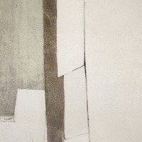 LINEAR ΠΙΝΑΚΑΣ ΔΙΑΚΟΣΜΗΤΙΚΟΣ ΜΕ ΚΟΡΝΙΖΑ 90x120x4cm ΚΑΜΒΑΣ ΜΠΕΖ ΓΚΡΙ ΜΑΥΡΟ ΞΥΛΟ ΦΥΣΙΚΟ
