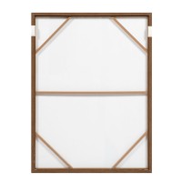 LINEAR ΠΙΝΑΚΑΣ ΔΙΑΚΟΣΜΗΤΙΚΟΣ ΜΕ ΚΟΡΝΙΖΑ 90x120x4cm ΚΑΜΒΑΣ ΜΠΕΖ ΓΚΡΙ ΜΑΥΡΟ ΞΥΛΟ ΦΥΣΙΚΟ