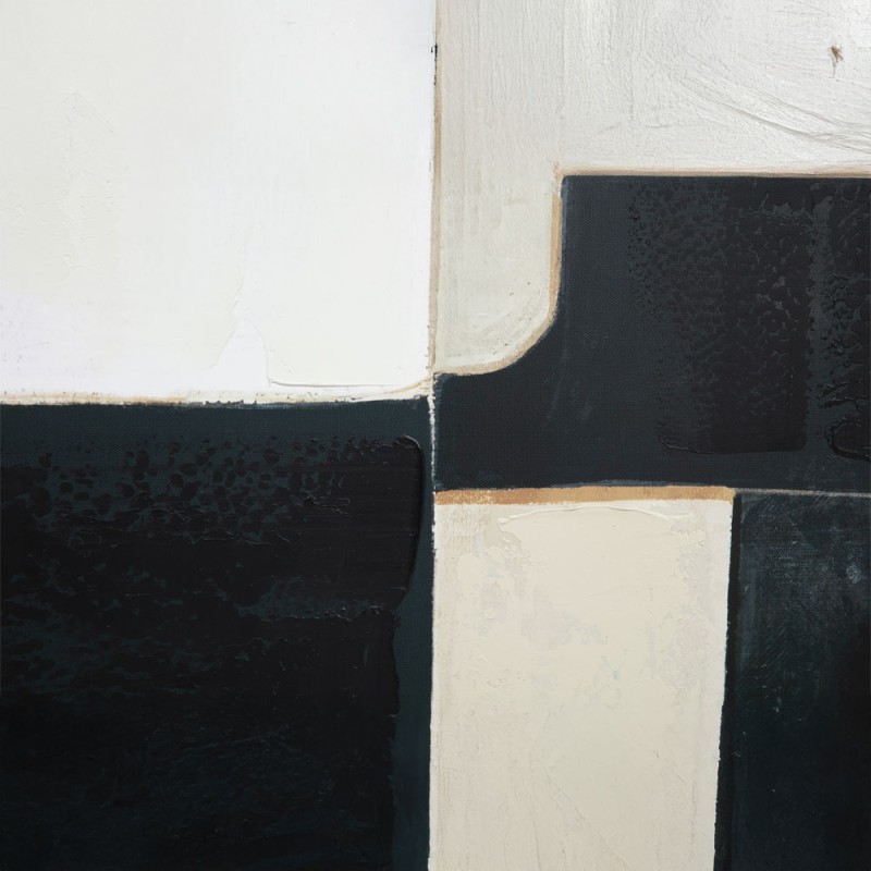 DEL SIL ΠΙΝΑΚΑΣ ΔΙΑΚΟΣΜΗΤΙΚΟΣ ΜΕ ΚΟΡΝΙΖΑ 80x120x4cm ΚΑΜΒΑΣ ΜΑΥΡΟ ΓΚΡΙ ΜΠΕΖ ΞΥΛΟ ΦΥΣΙΚΟ
