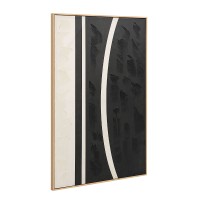 SOLAIRE A ΠΙΝΑΚΑΣ ΔΙΑΚΟΣΜΗΤΙΚΟΣ ΜΕ ΚΟΡΝΙΖΑ 80x120x4cm ΚΑΜΒΑΣ ΚΑΦΕ ΣΚΟΥΡΟ ΜΠΕΖ ΞΥΛΟ ΦΥΣΙΚΟ