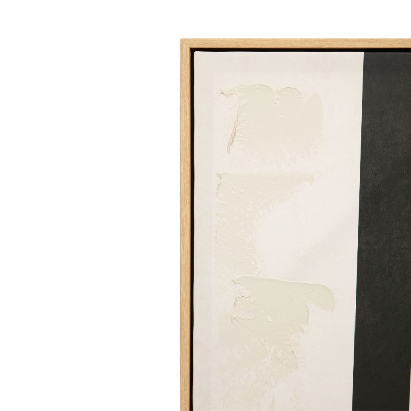 SOLAIRE A ΠΙΝΑΚΑΣ ΔΙΑΚΟΣΜΗΤΙΚΟΣ ΜΕ ΚΟΡΝΙΖΑ 80x120x4cm ΚΑΜΒΑΣ ΚΑΦΕ ΣΚΟΥΡΟ ΜΠΕΖ ΞΥΛΟ ΦΥΣΙΚΟ