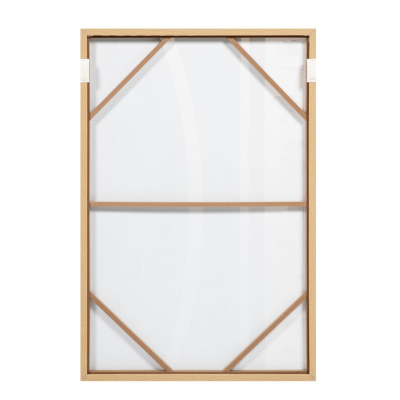 SOLAIRE A ΠΙΝΑΚΑΣ ΔΙΑΚΟΣΜΗΤΙΚΟΣ ΜΕ ΚΟΡΝΙΖΑ 80x120x4cm ΚΑΜΒΑΣ ΚΑΦΕ ΣΚΟΥΡΟ ΜΠΕΖ ΞΥΛΟ ΦΥΣΙΚΟ