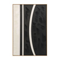 SOLAIRE A ΠΙΝΑΚΑΣ ΔΙΑΚΟΣΜΗΤΙΚΟΣ ΜΕ ΚΟΡΝΙΖΑ 80x120x4cm ΚΑΜΒΑΣ ΚΑΦΕ ΣΚΟΥΡΟ ΜΠΕΖ ΞΥΛΟ ΦΥΣΙΚΟ