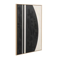 SOLAIRE B ΠΙΝΑΚΑΣ ΔΙΑΚΟΣΜΗΤΙΚΟΣ ΜΕ ΚΟΡΝΙΖΑ 80x120x4cm ΚΑΜΒΑΣ ΚΑΦΕ ΣΚΟΥΡΟ ΜΠΕΖ ΞΥΛΟ ΦΥΣΙΚΟ