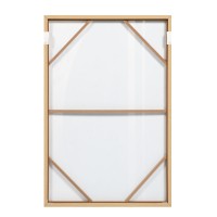 SOLAIRE B ΠΙΝΑΚΑΣ ΔΙΑΚΟΣΜΗΤΙΚΟΣ ΜΕ ΚΟΡΝΙΖΑ 80x120x4cm ΚΑΜΒΑΣ ΚΑΦΕ ΣΚΟΥΡΟ ΜΠΕΖ ΞΥΛΟ ΦΥΣΙΚΟ