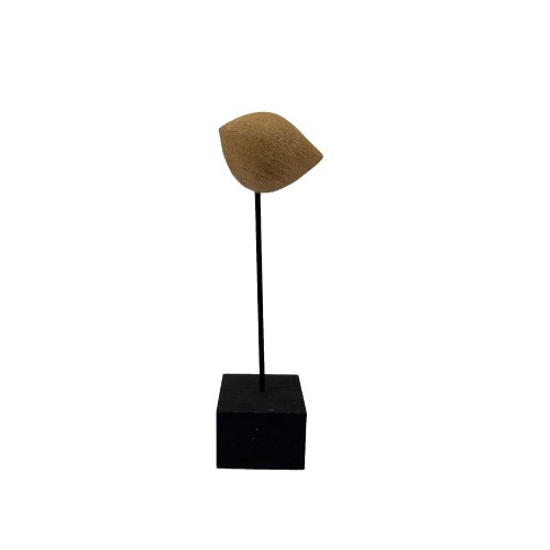 IBIS S ΔΙΑΚΟΣΜΗΤΙΚΟ ΠΟΥΛΙ 8x6x25cm POLYRESIN ΦΥΣΙΚΟ ΜΑΥΡΟ ΜΕΤΑΛΛΟ