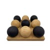 TRILIZA ΔΙΑΚΟΣΜΗΤΙΚΟ 26x26x10cm POLYRESIN ΦΥΣΙΚΟ ΜΑΥΡΟ