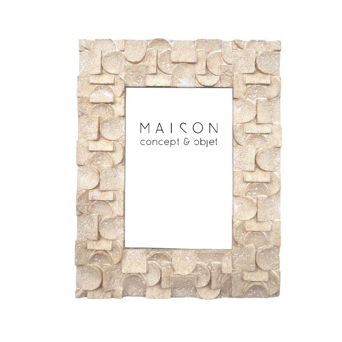 TRAVERT 1 ΚΟΡΝΙΖΑ 18x2x22cm POLYRESIN STONE ΓΥΑΛΙ