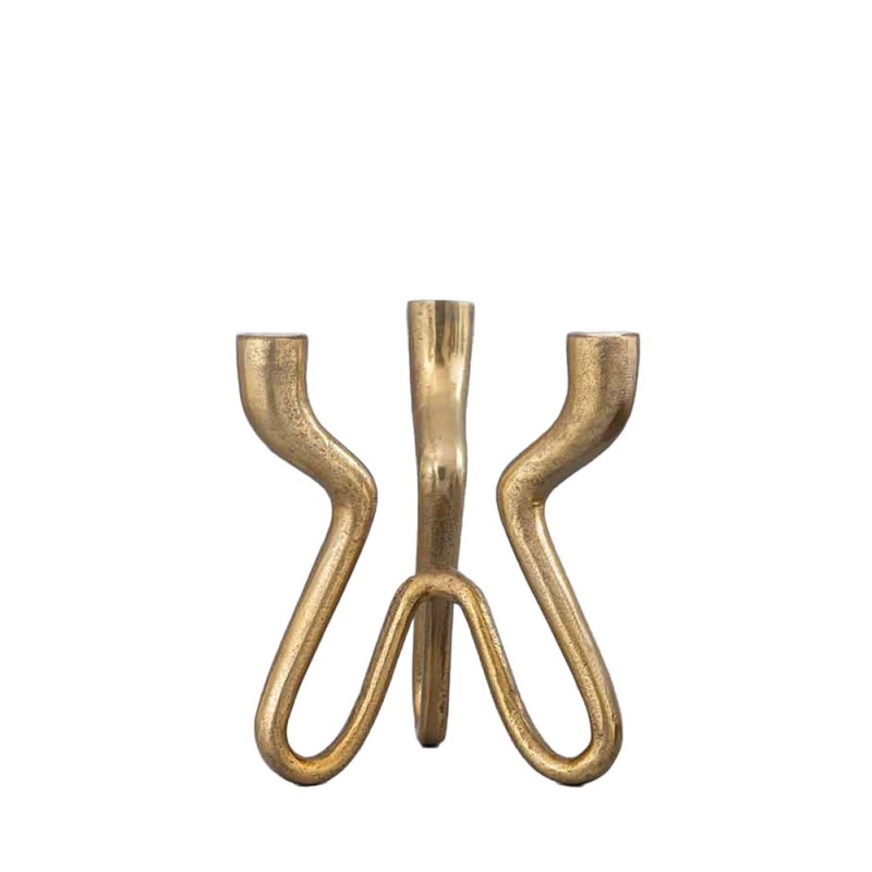 TREPPIEDE ΚΗΡΟΠΗΓΙΟ 21x19x25cm ΑΛΟΥΜΙΝΙΟ ΧΡΥΣΟ