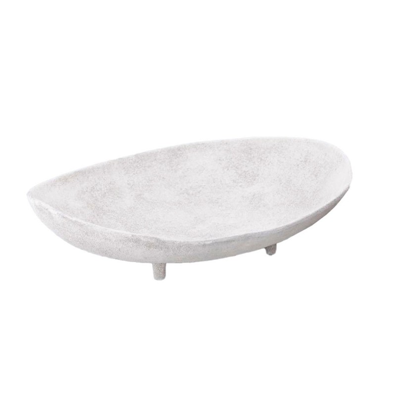 PEDESTAL ΜΠΩΛ ΜΕ ΠΟΔΙ 45x33x12cm ΑΛΟΥΜΙΝΙΟ ΑΣΠΡΟ