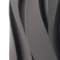 AURENE ΒΑΖΟ 14x14x33.5cm ΚΕΡΑΜΙΚΟ ΓΚΡΙ ΣΚΟΥΡΟ