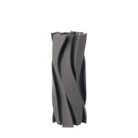 AURENE ΒΑΖΟ 14x14x33.5cm ΚΕΡΑΜΙΚΟ ΓΚΡΙ ΣΚΟΥΡΟ
