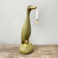 QUACK I ΦΩΤΙΣΤΙΚΟ ΕΠΙΤΡΑΠΕΖΙΟ 17x16x43cm POLYRESIN ΛΑΔΙ ΧΡΥΣΟ
