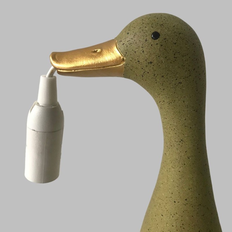 QUACK I ΦΩΤΙΣΤΙΚΟ ΕΠΙΤΡΑΠΕΖΙΟ 17x16x43cm POLYRESIN ΛΑΔΙ ΧΡΥΣΟ