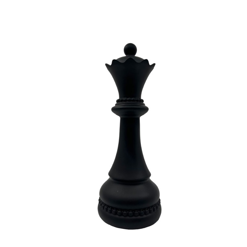 KNIGHTLINE ΔΙΑΚΟΣΜΗΤΙΚΟ ΠΙΟΝΙ 10x10x26cm POLYRESIN ΜΑΥΡΟ