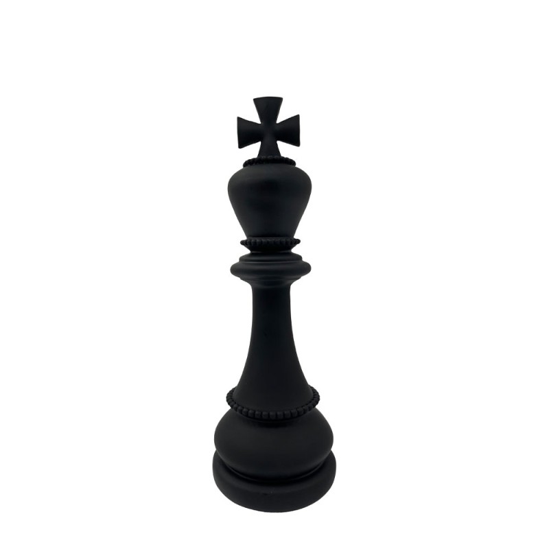 KNIGHTLINE ΔΙΑΚΟΣΜΗΤΙΚΟ ΠΙΟΝΙ 10x10x29.5cm POLYRESIN ΜΑΥΡΟ