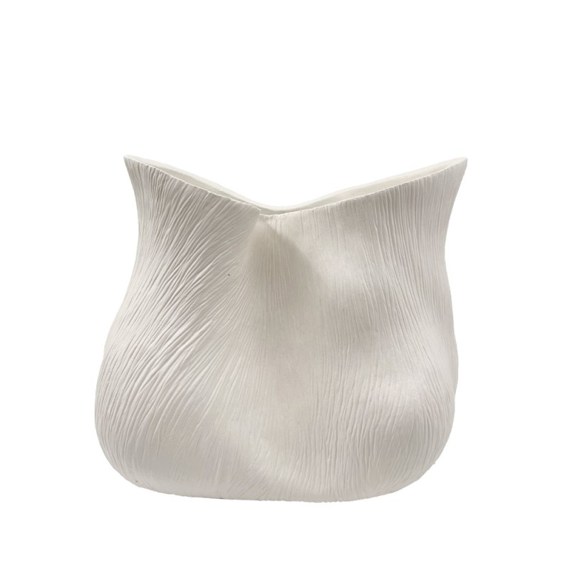 FLORESTA ΒΑΖΟ 32x22x27.5cm POLYRESIN ΑΣΠΡΟ