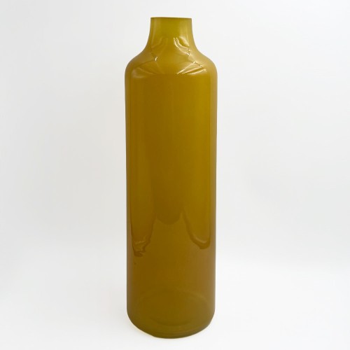 FINO ΒΑΖΟ 12x12x40cm ΓΥΑΛΙ CARAMEL