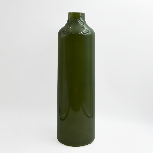 FINO ΒΑΖΟ 12x12x40cm ΓΥΑΛΙ ΠΡΑΣΙΝΟ