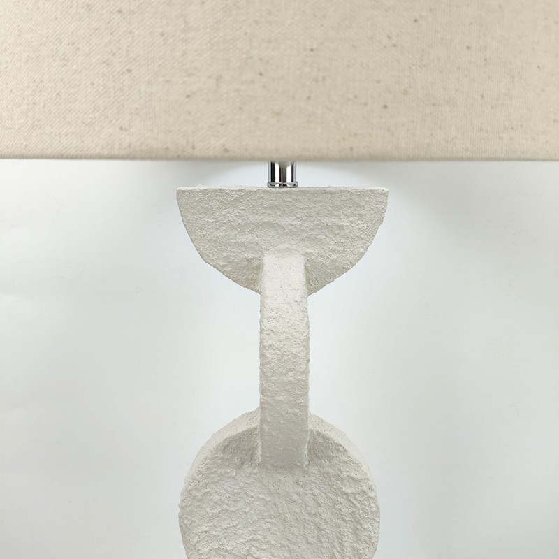PRISMA ΦΩΤΙΣΤΙΚΟ ΕΠΙΤΡΑΠΕΖΙΟ 38x38x84cm RESIN ΜΠΕΖ ΛΙΝΟ ΜΠΕΖ