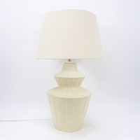 ELYSIA ΦΩΤΙΣΤΙΚΟ ΕΠΙΤΡΑΠΕΖΙΟ 35x35x58cm ΚΕΡΑΜΙΚΟ ΜΠΕΖ ΛΙΝΟ ΜΠΕΖ
