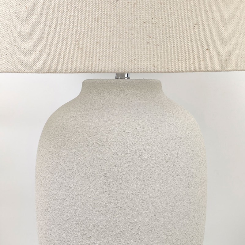 EONIA ΦΩΤΙΣΤΙΚΟ ΕΠΙΤΡΑΠΕΖΙΟ 35x35x101cm ΚΕΡΑΜΙΚΟ ΛΕΥΚΟ ΛΙΝΟ ΛΕΥΚΟ