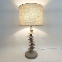 STRIO ΦΩΤΙΣΤΙΚΟ ΕΠΙΤΡΑΠΕΖΙΟ 28x28x61cm RESIN ΜΠΕΖ ΛΙΝΟ ΜΠΕΖ