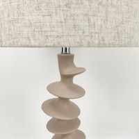 STRIO ΦΩΤΙΣΤΙΚΟ ΕΠΙΤΡΑΠΕΖΙΟ 28x28x61cm RESIN ΜΠΕΖ ΛΙΝΟ ΜΠΕΖ
