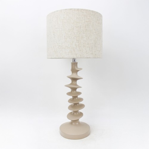 STRIO ΦΩΤΙΣΤΙΚΟ ΕΠΙΤΡΑΠΕΖΙΟ 28x28x61cm RESIN ΜΠΕΖ ΛΙΝΟ ΜΠΕΖ