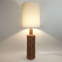 EGLI ΦΩΤΙΣΤΙΚΟ ΕΠΙΤΡΑΠΕΖΙΟ 34x34x100cm ΚΕΡΑΜΙΚΟ TERRACOTTA ΛΙΝΟ ΛΕΥΚΟ