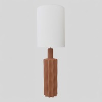 EGLI ΦΩΤΙΣΤΙΚΟ ΕΠΙΤΡΑΠΕΖΙΟ 34x34x100cm ΚΕΡΑΜΙΚΟ TERRACOTTA ΛΙΝΟ ΛΕΥΚΟ