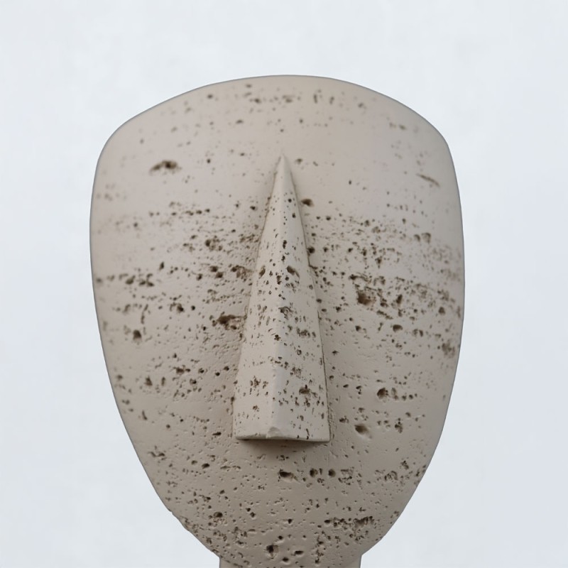 AURA I ΔΙΑΚΟΣΜΗΤΙΚΟ ΠΡΟΣΩΠΟ 19x14x26cm RESIN ΚΑΦΕ ΑΝΟΙΧΤΟ