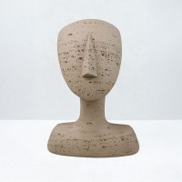 AURA I ΔΙΑΚΟΣΜΗΤΙΚΟ ΠΡΟΣΩΠΟ 19x14x26cm RESIN ΚΑΦΕ ΑΝΟΙΧΤΟ