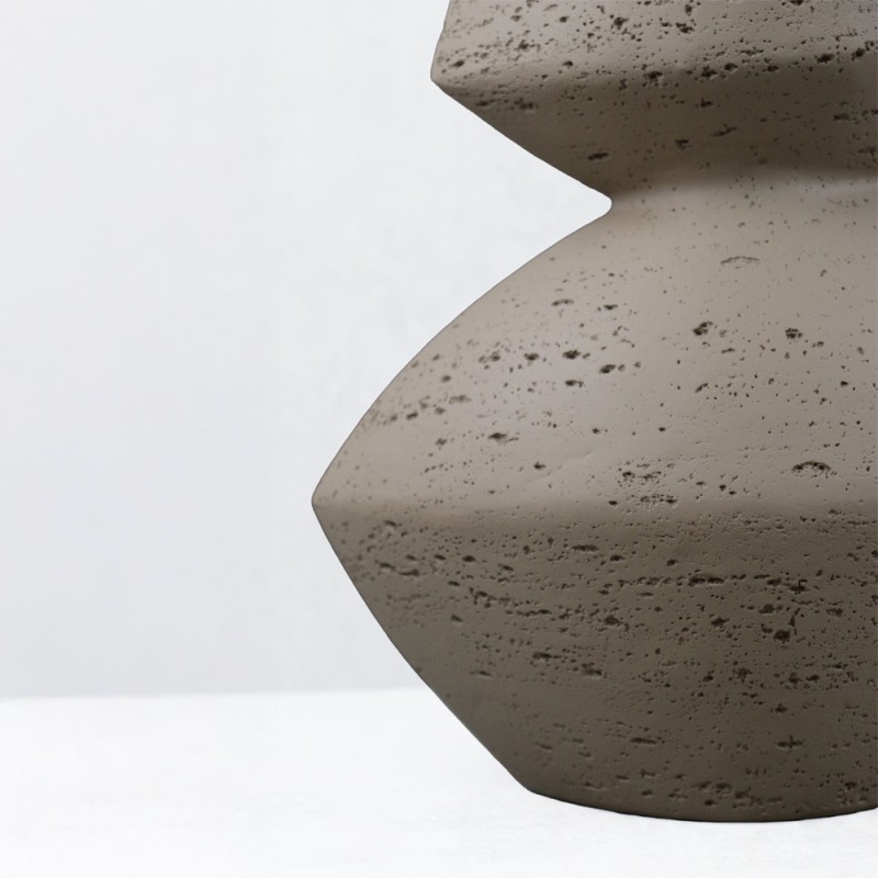 LOOMA I ΒΑΖΟ 28.5x15.5x34.5cm RESIN ΚΑΦΕ