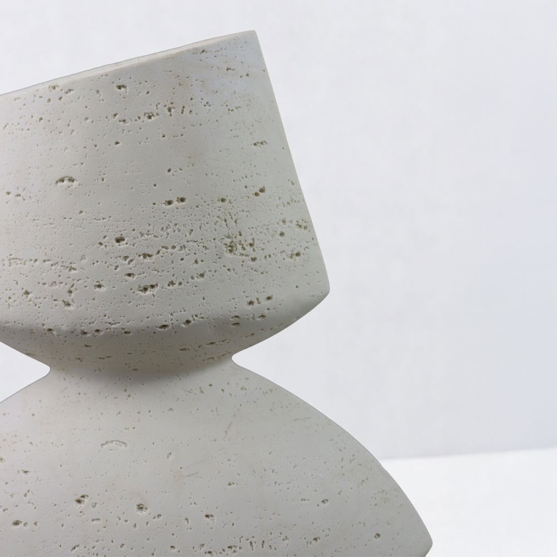 LOOMA III ΒΑΖΟ 28.5x15.5x34.5cm RESIN ΜΠΕΖ