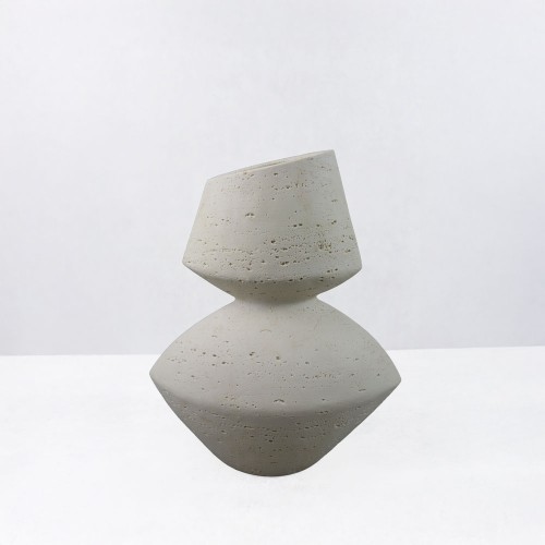 LOOMA III ΒΑΖΟ 29x16x35cm RESIN ΜΠΕΖ