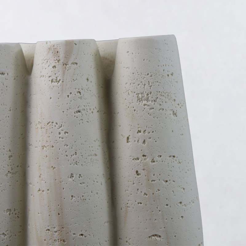 ORIN III ΒΑΖΟ 23x15.5x38cm RESIN ΜΠΕΖ