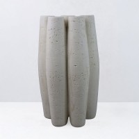 ORIN III ΒΑΖΟ 23x15.5x38cm RESIN ΜΠΕΖ