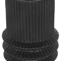 HELIX ΒΑΖΟ 25x25x34.5cm MgO ΜΑΥΡΟ