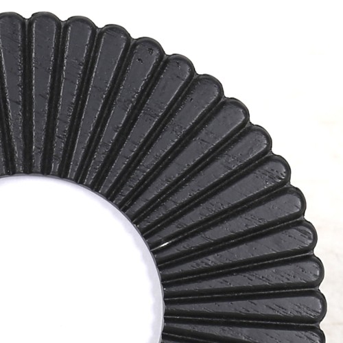 OROS ΚΟΡΝΙΖΑ 20x2x20cm MDF ΜΑΥΡΟ ΓΥΑΛΙ