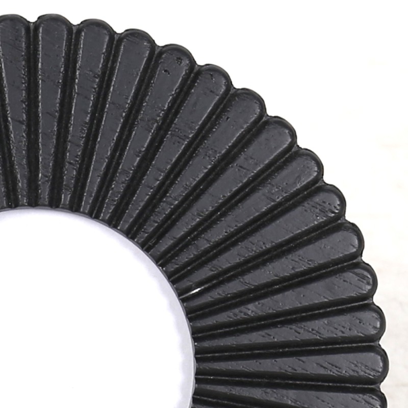 OROS ΚΟΡΝΙΖΑ 20x1.5x20cm MDF ΜΑΥΡΟ ΓΥΑΛΙ