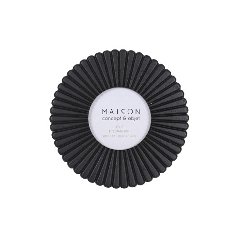 OROS ΚΟΡΝΙΖΑ 20x2x20cm MDF ΜΑΥΡΟ ΓΥΑΛΙ