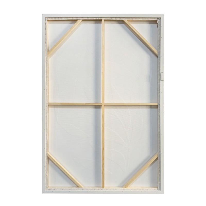 HUSK ΠΙΝΑΚΑΣ ΔΙΑΚΟΣΜΗΤΙΚΟΣ ΜΕ ΚΟΡΝΙΖΑ 80x120x4cm ΚΑΜΒΑΣ ΜΠΕΖ ΛΕΥΚΟ PS