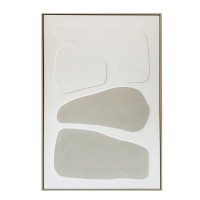 RHYTHM B ΠΙΝΑΚΑΣ ΔΙΑΚΟΣΜΗΤΙΚΟΣ ΜΕ ΚΟΡΝΙΖΑ 80x120x4cm ΚΑΜΒΑΣ ΜΠΕΖ ΛΕΥΚΟ PS
